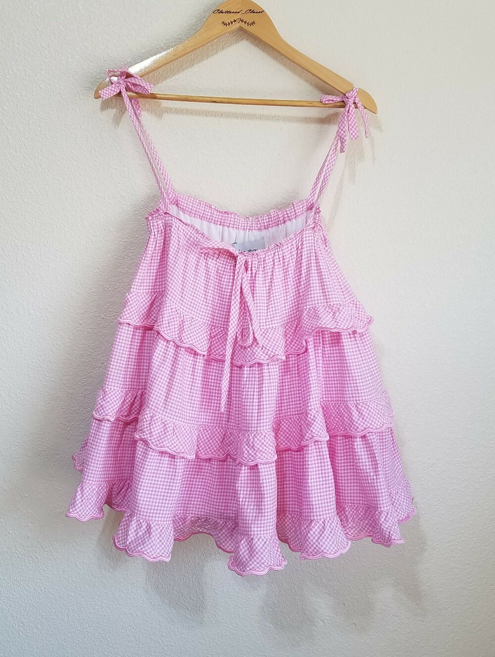 Innika Choo Gingham Tiered Top